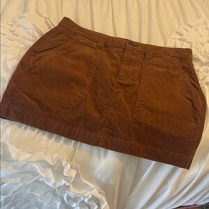 Sanctuary Brown Corduroy Mini Skirt